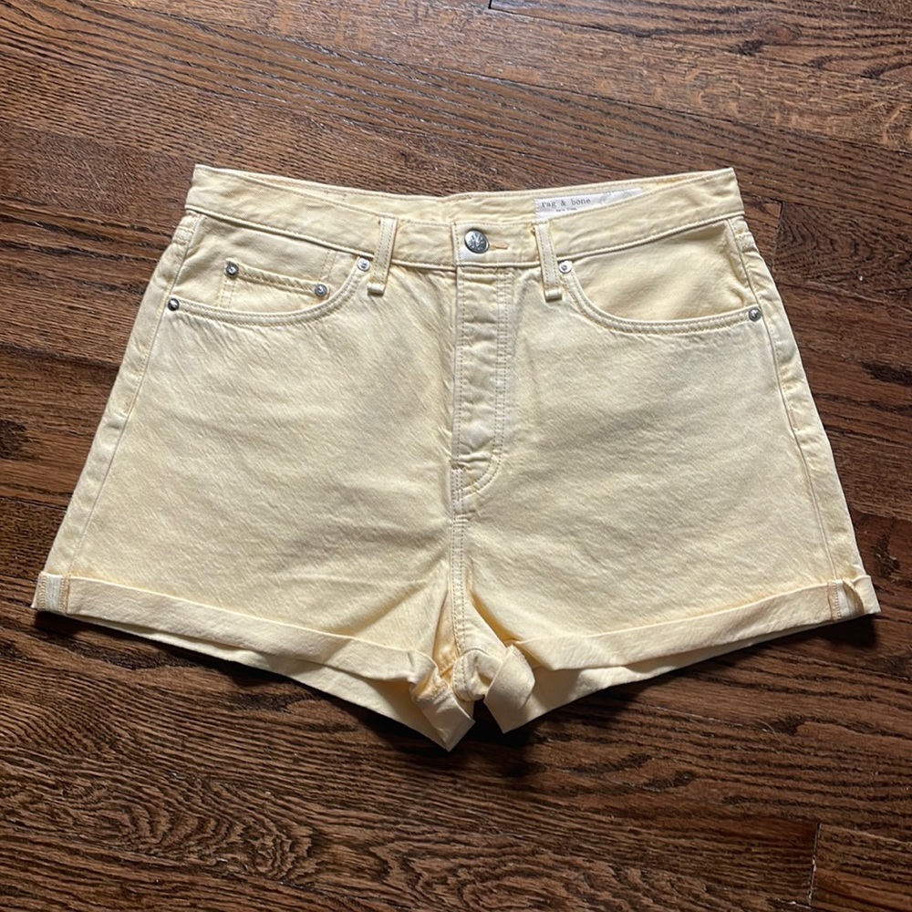 💛 NWOT rag & bone maya high-rise shorty short shorts